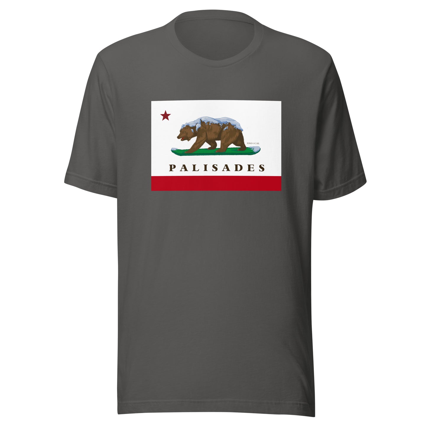Palisades CA flag shirt