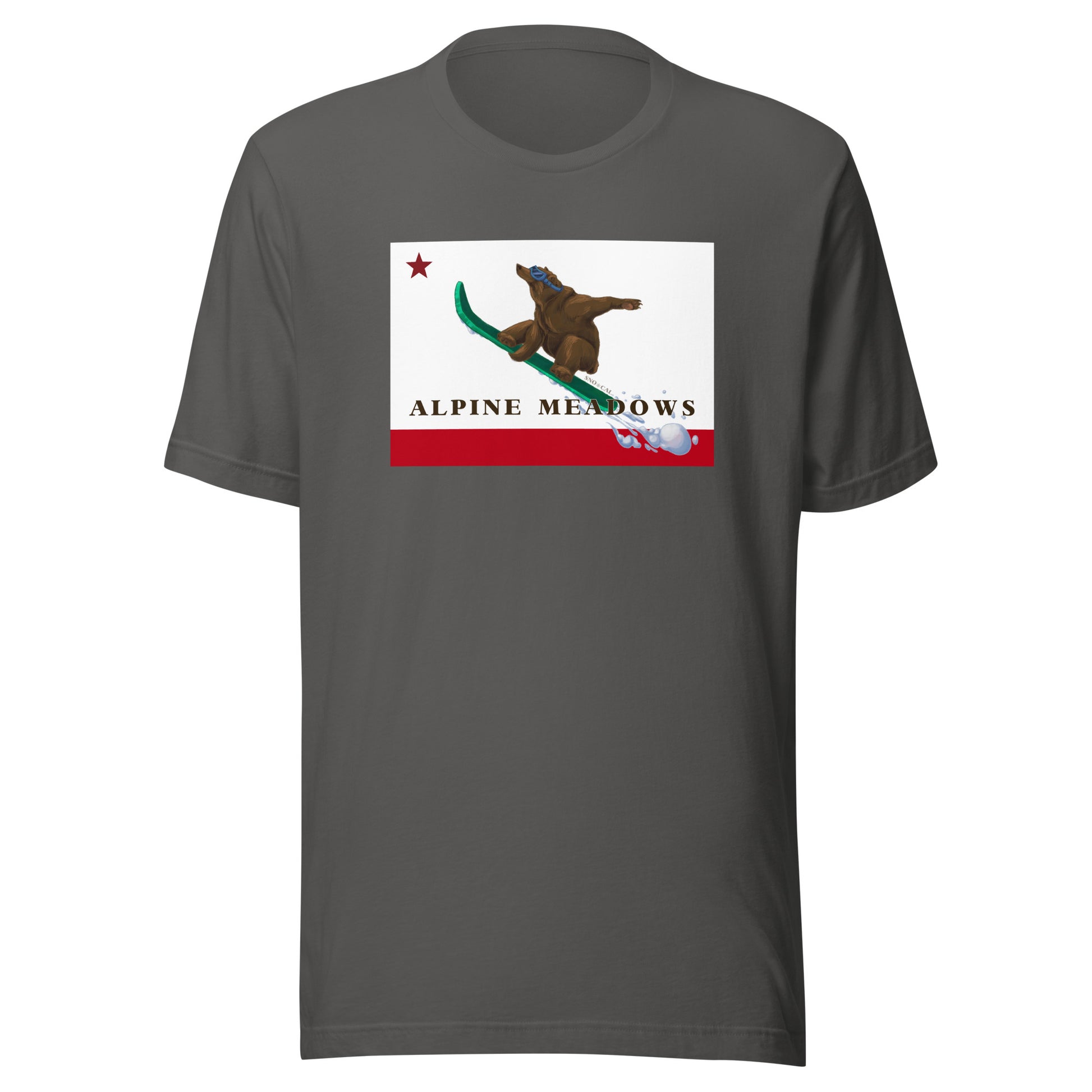 Gray Alpine Meadows Snowboard Shirt