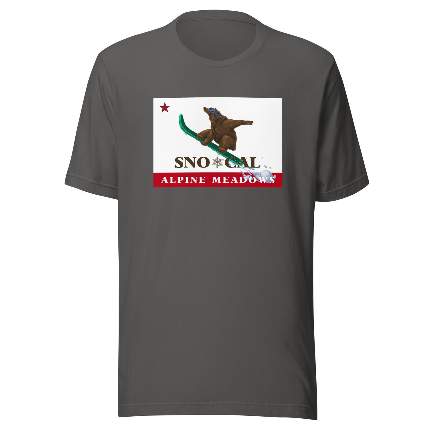 Alpine Meadows Shirt - Sno*Cal Flag Boarding Grizzly