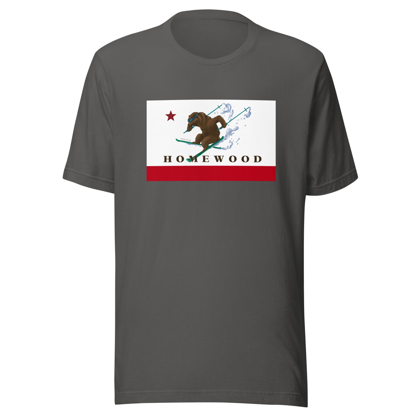 Homewood CA Flag Ski Shirt