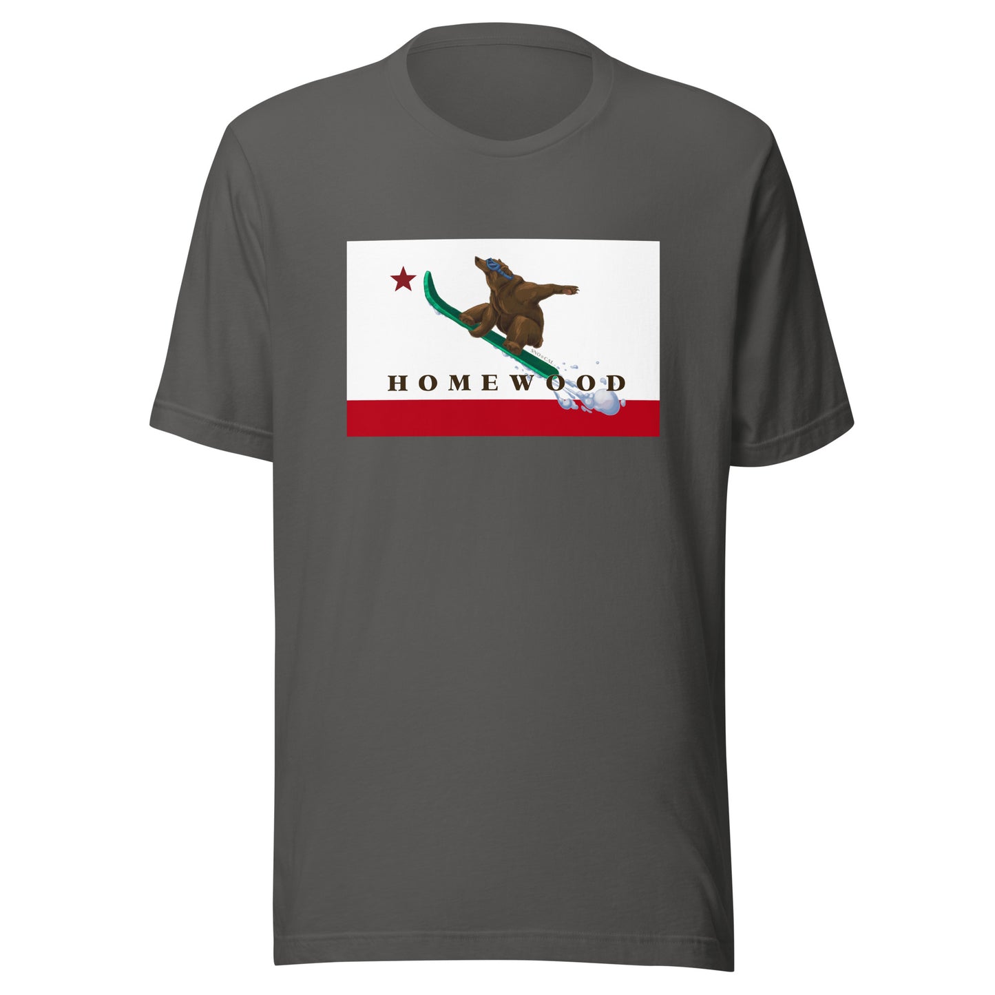 Homewood CA Flag Snowboard Shirt