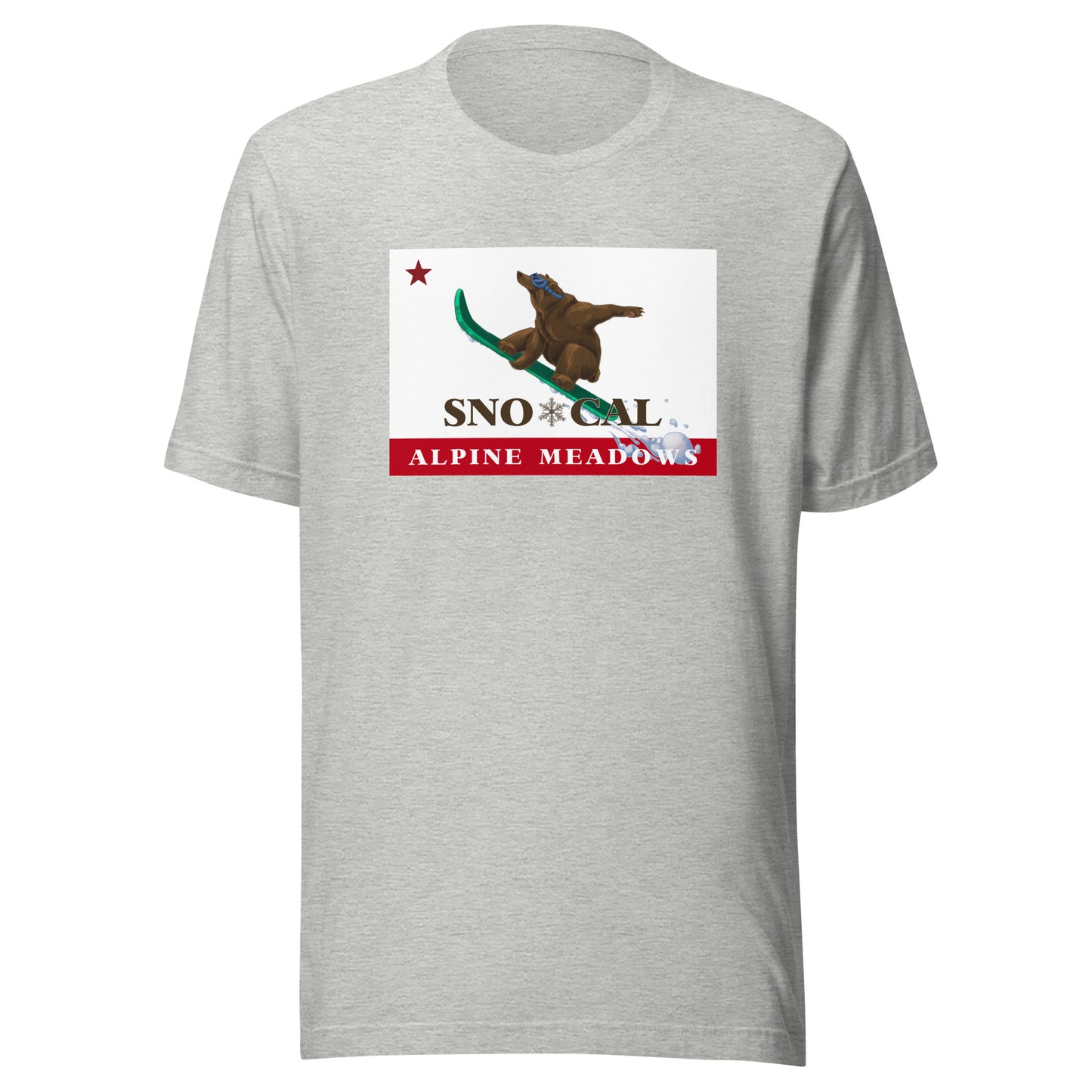 Alpine Meadows Shirt - Sno*Cal Flag Boarding Grizzly