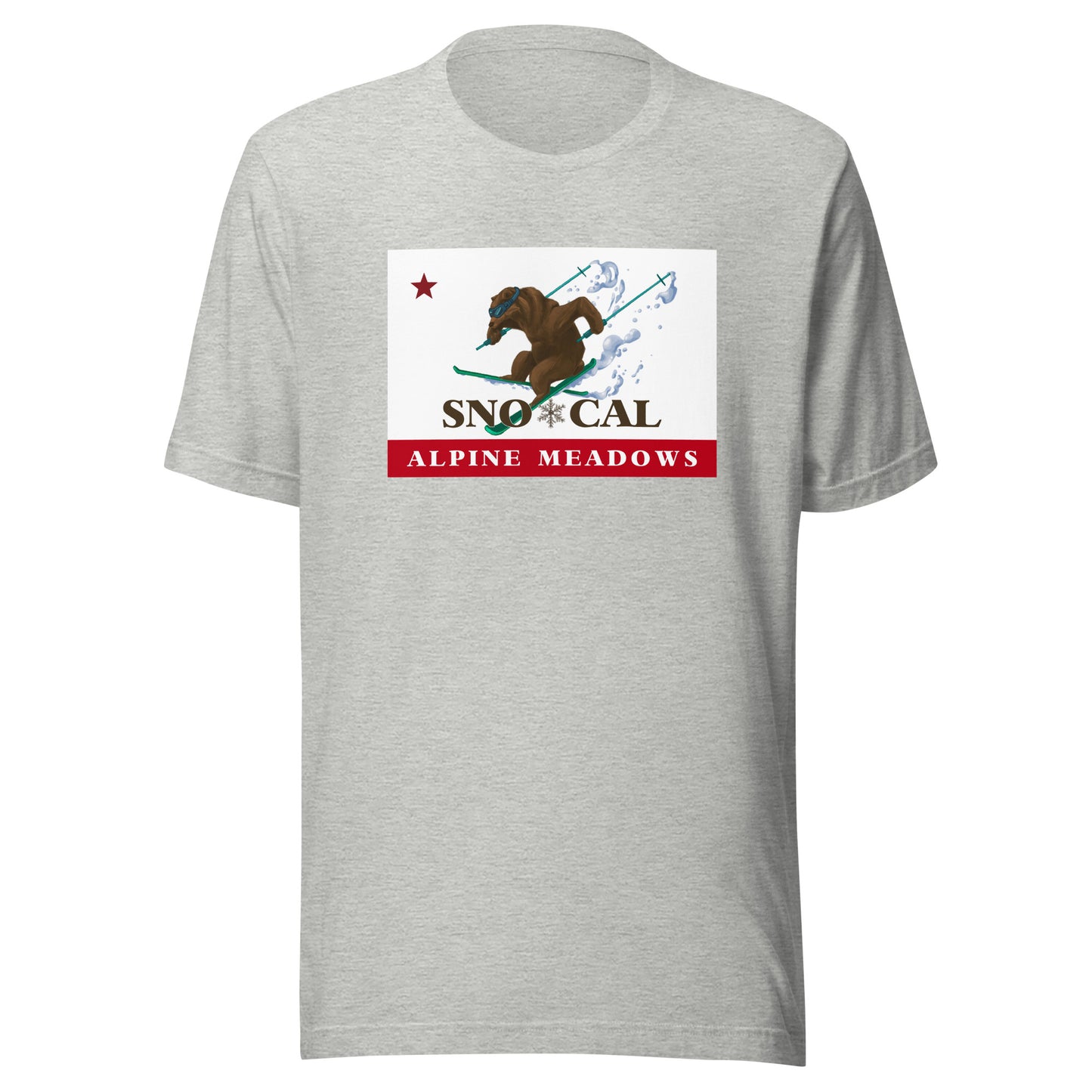 Alpine Meadows Shirt - Sno*Cal Flag Skiing Grizzly