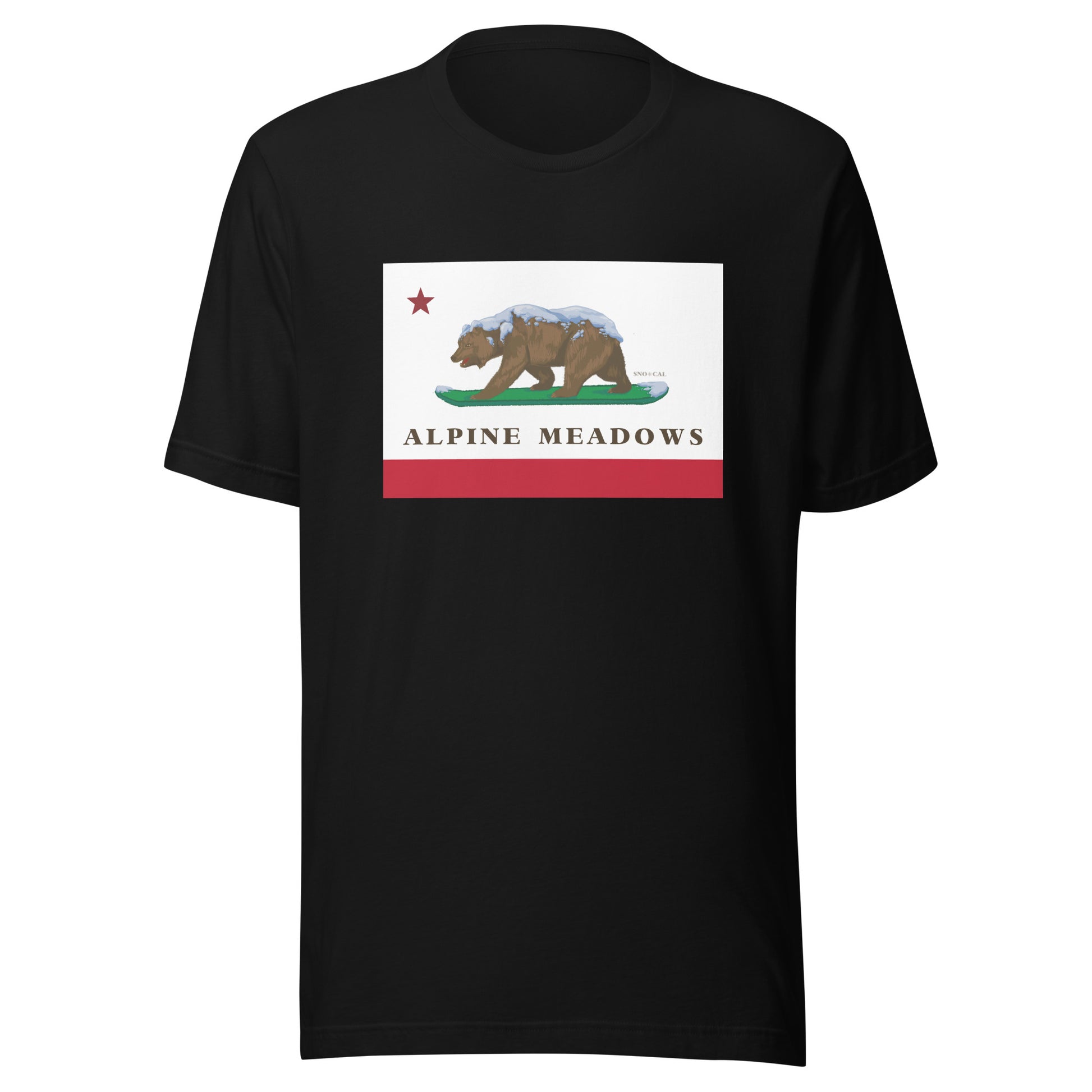 Black Alpine Meadows CA Shirt