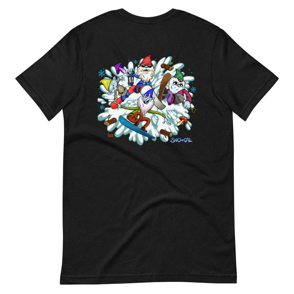 The Sgnomes shirt (nameplate front, design back)