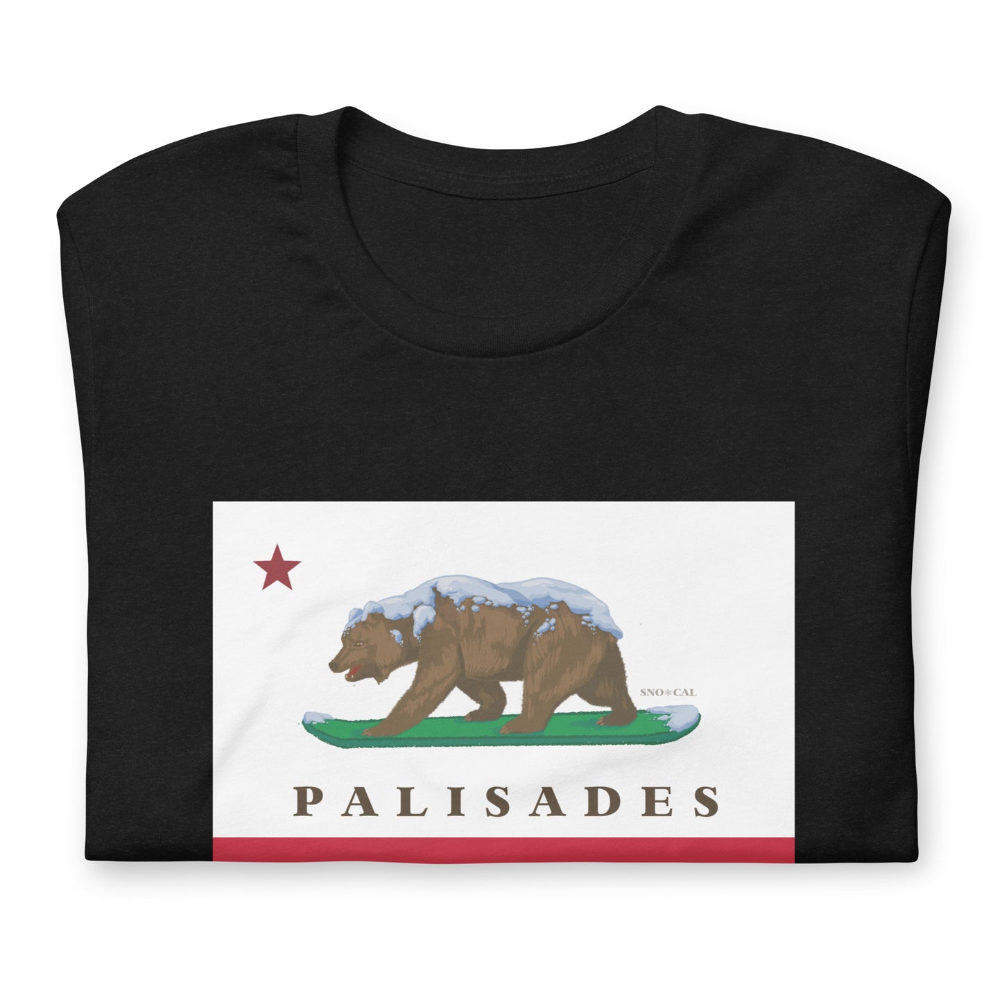 Palisades CA flag shirt