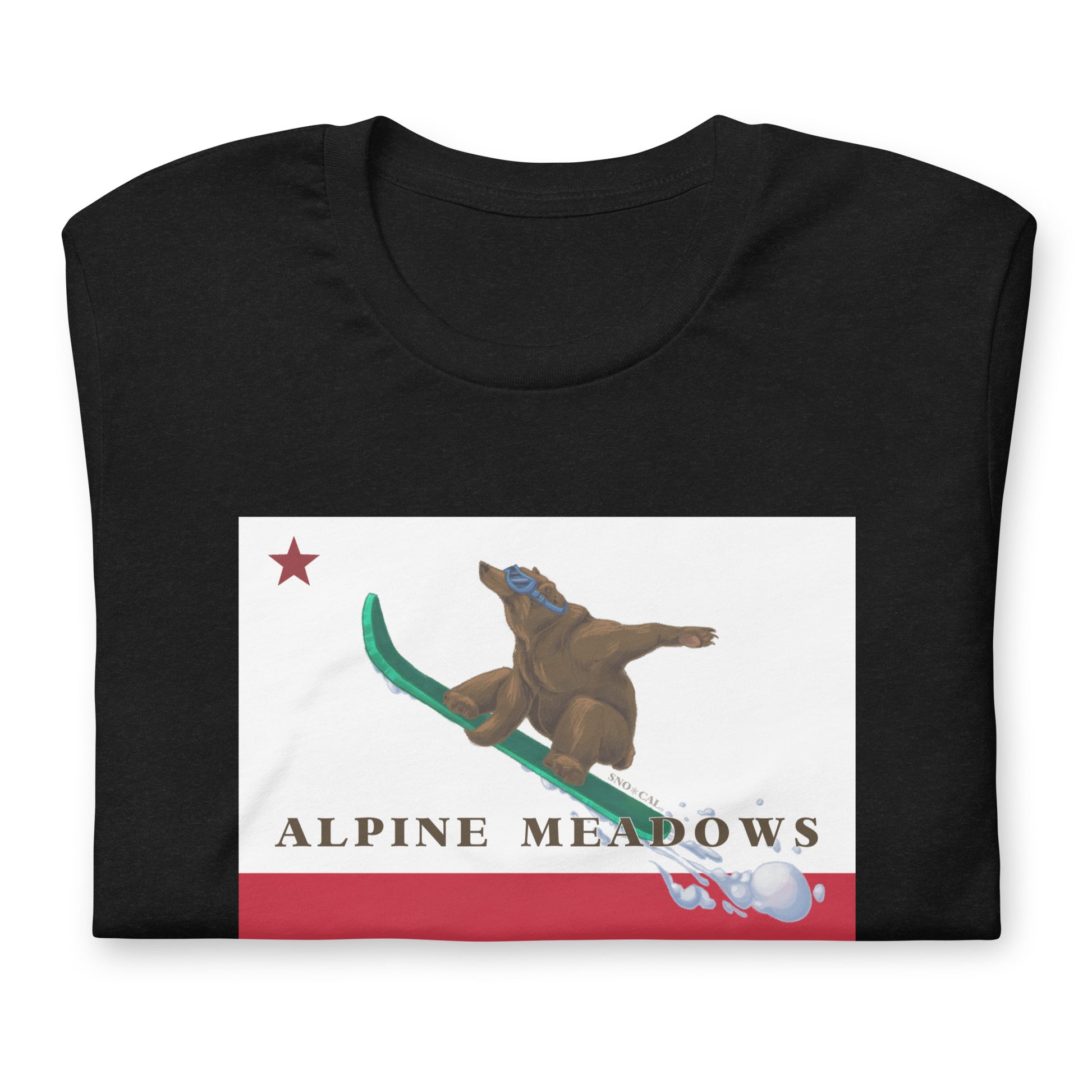 Black Alpine Meadows Snowboard Shirt