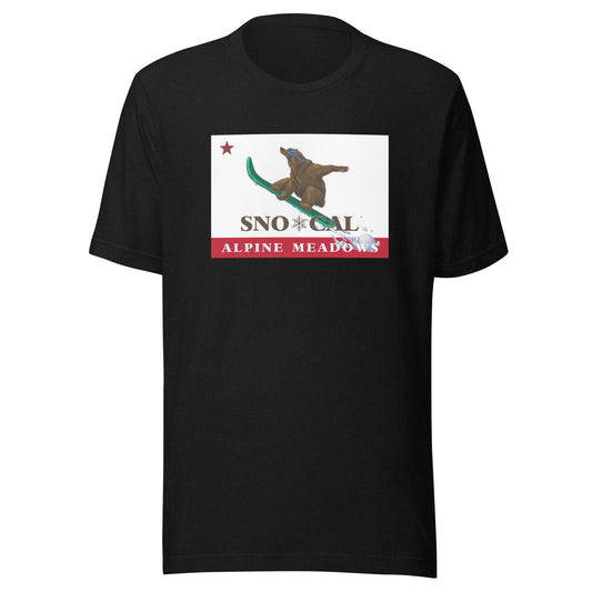 Alpine Meadows Shirt - Sno*Cal Flag Boarding Grizzly