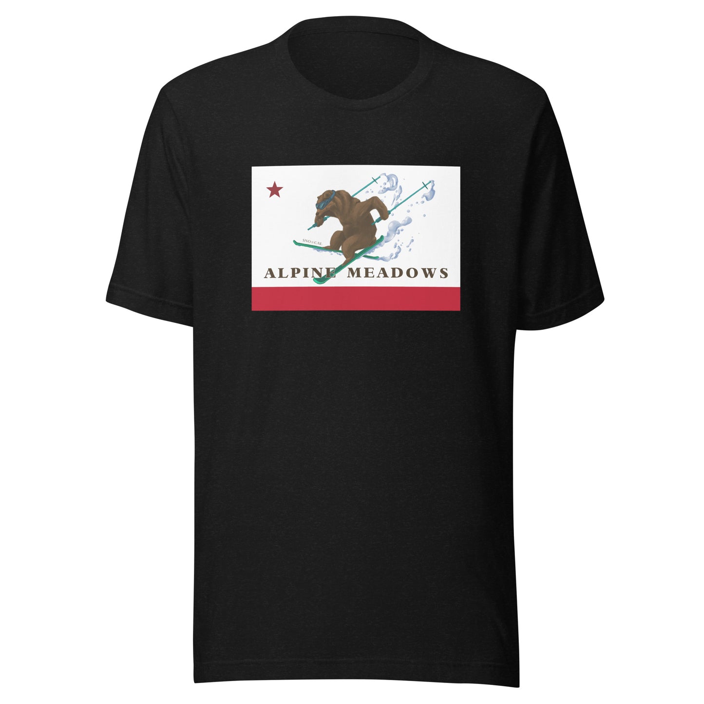 Alpine Meadows Shirt - CA Flag Skiing Grizzly