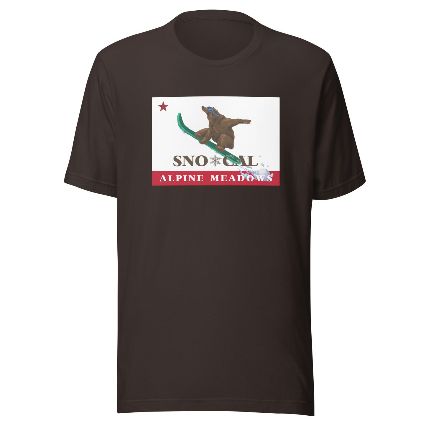 Alpine Meadows Shirt - Sno*Cal Flag Boarding Grizzly