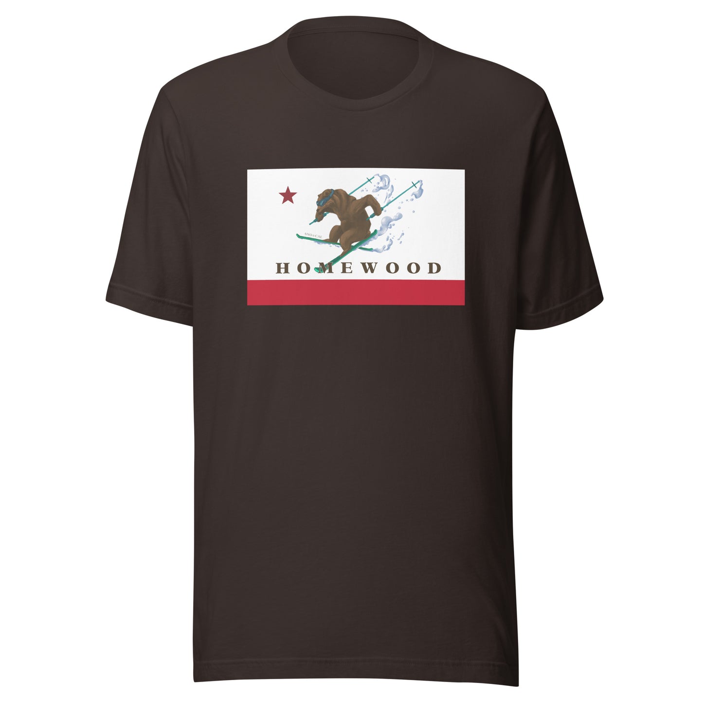 Homewood CA Flag Ski Shirt