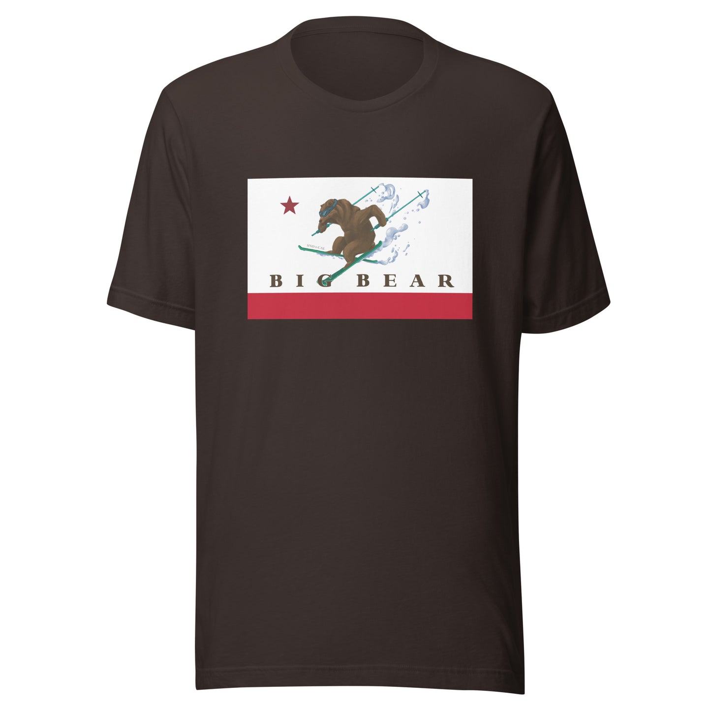 Big Bear CA Flag Ski Shirt