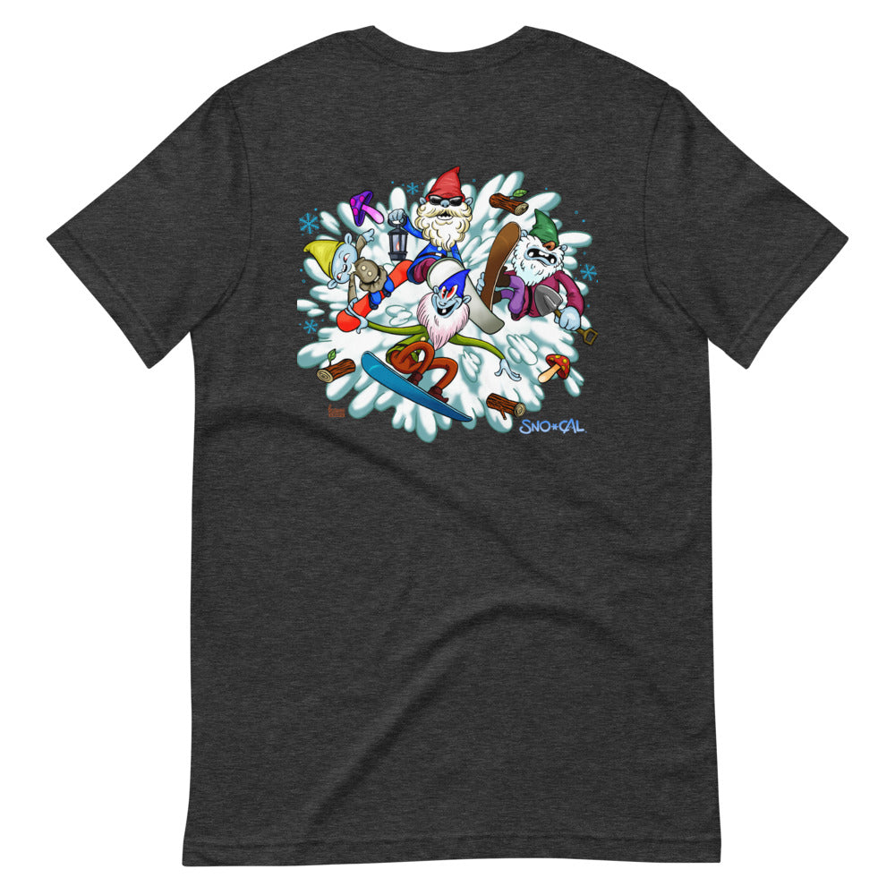 The Sgnomes shirt (nameplate front, design back)