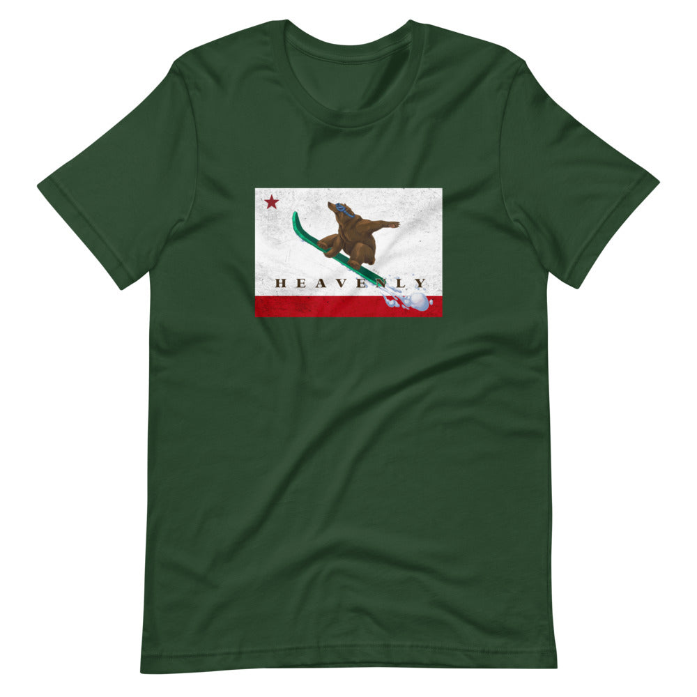 Heavenly CA Flag Grizzly Boarding Shirt - Sno Cal