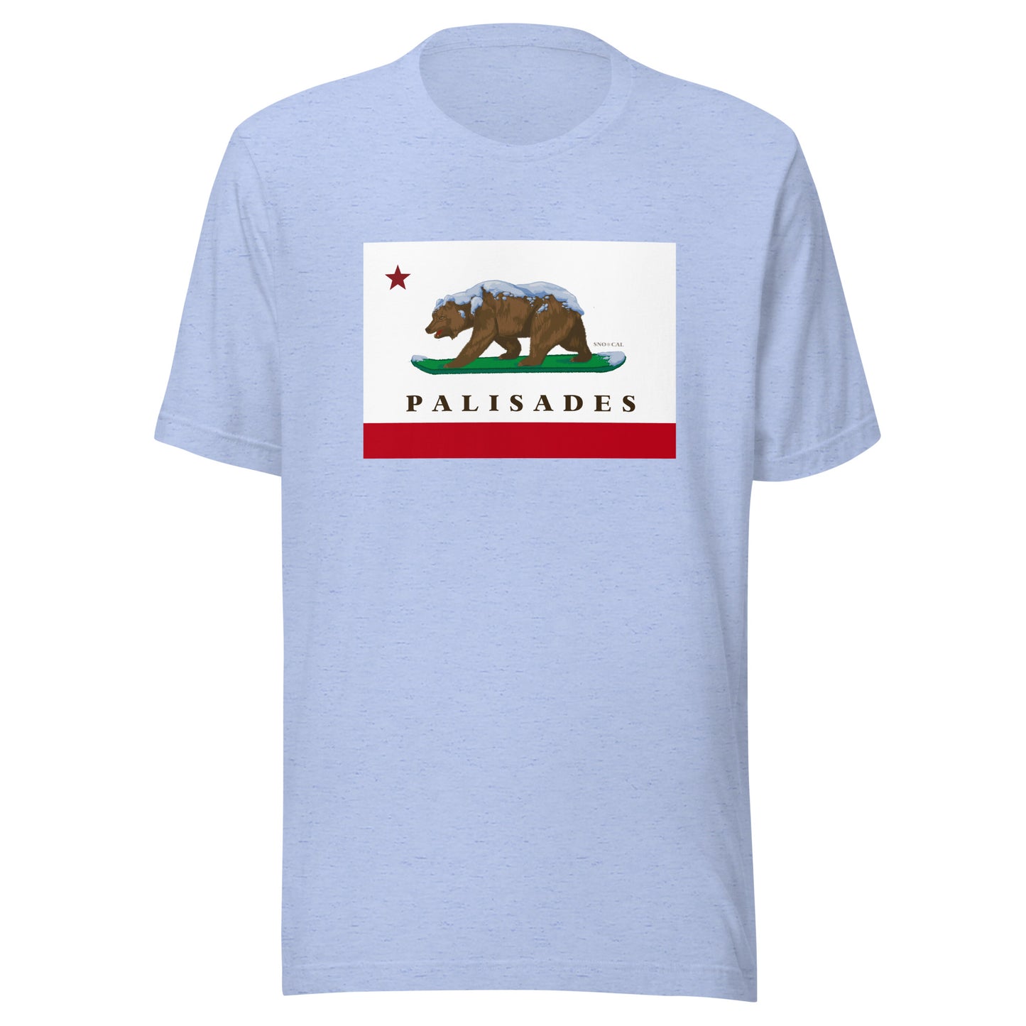 Palisades CA flag shirt