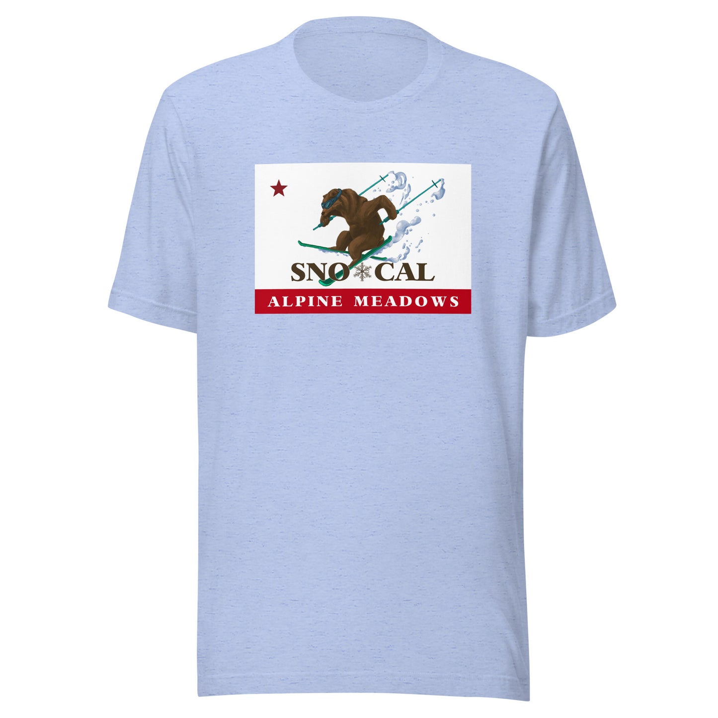 Alpine Meadows Shirt - Sno*Cal Flag Skiing Grizzly