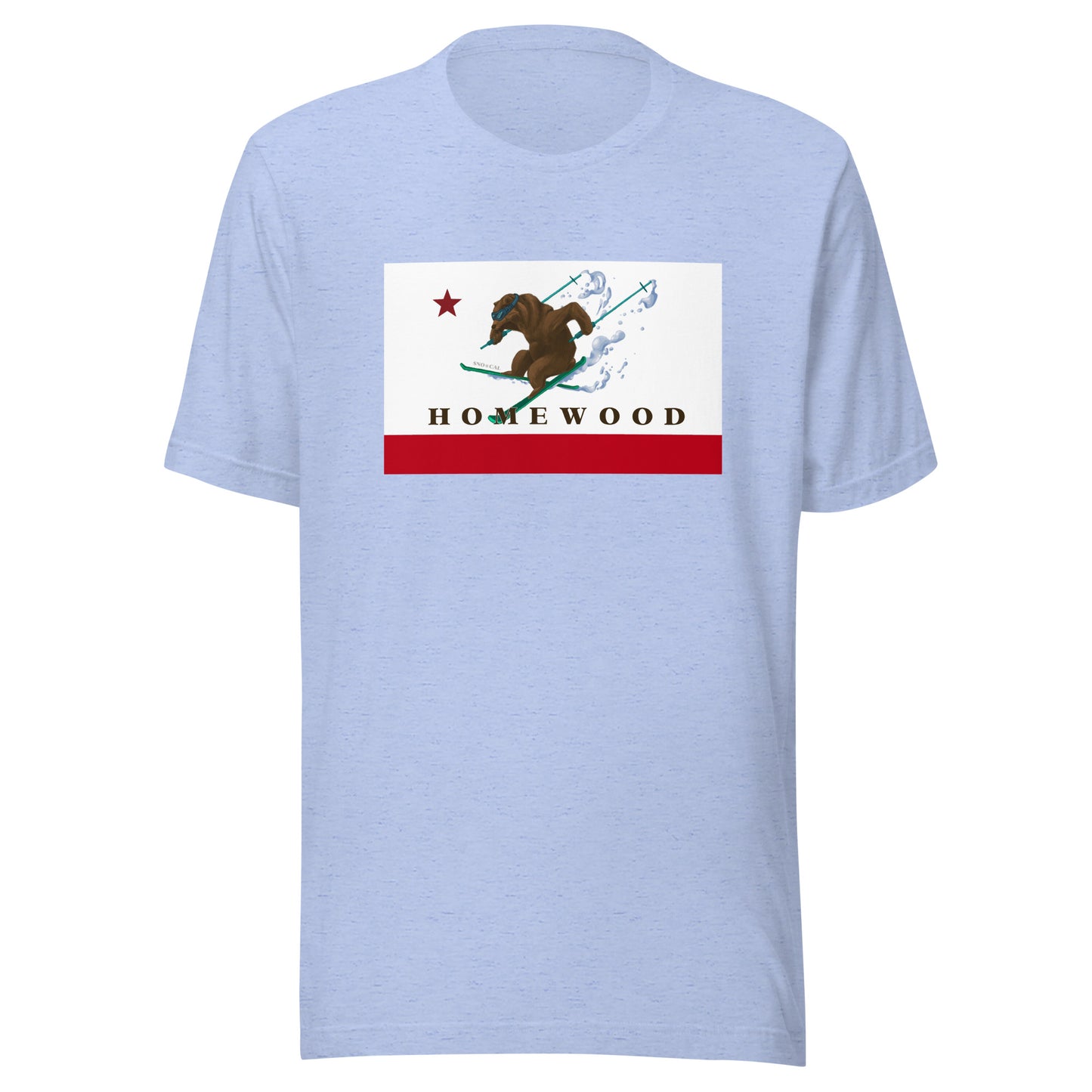 Homewood CA Flag Ski Shirt