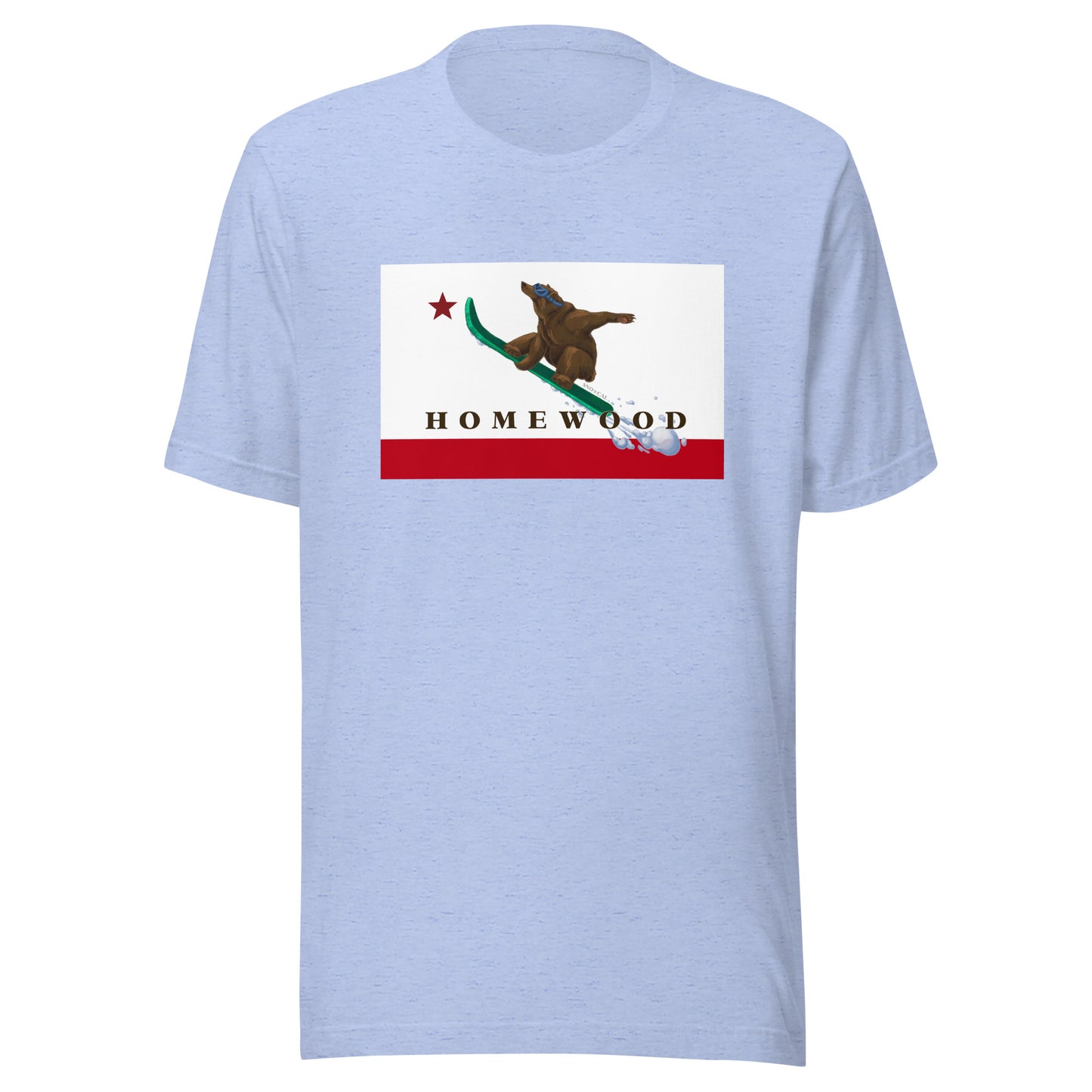 Homewood CA Flag Snowboard Shirt