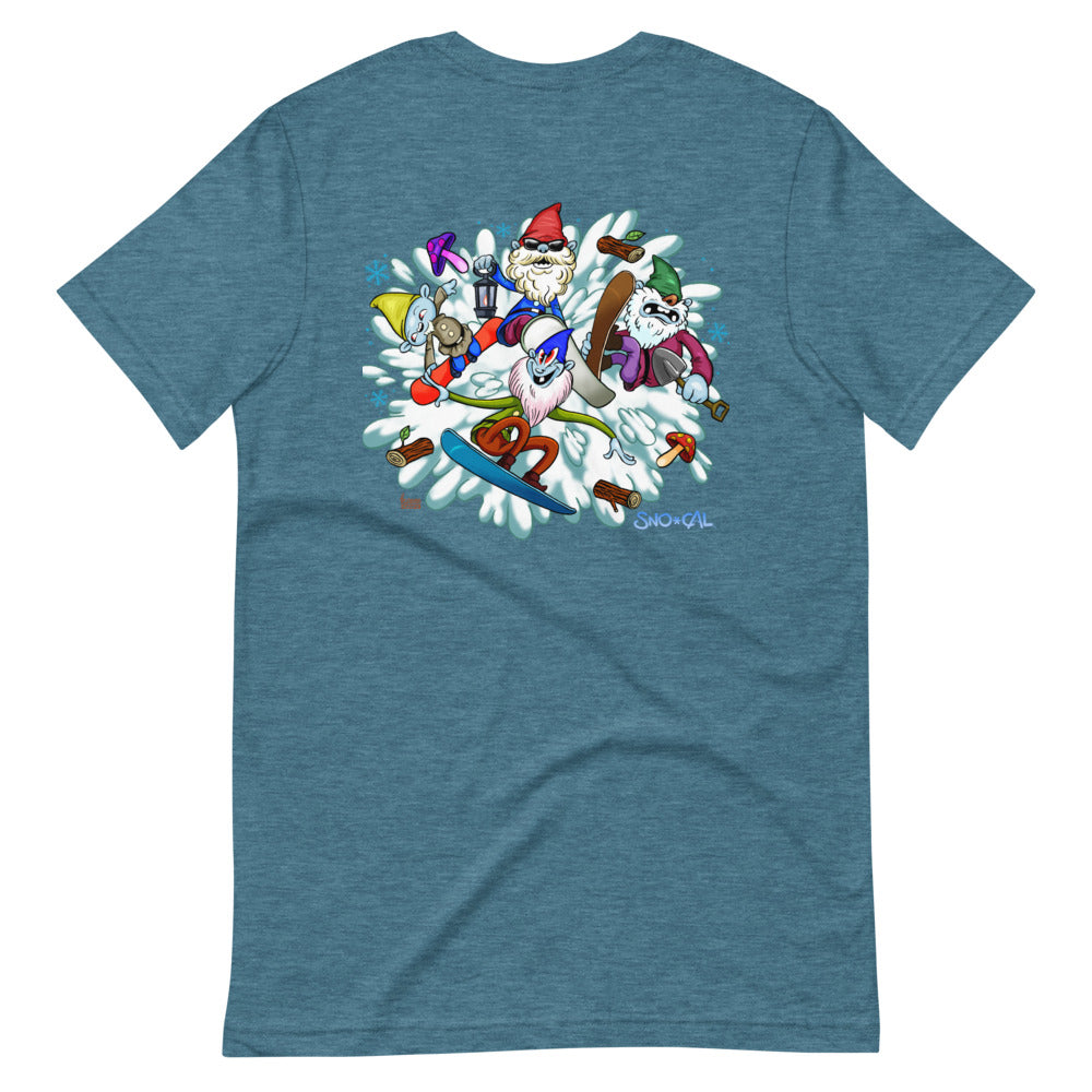 The Sgnomes shirt (nameplate front, design back)