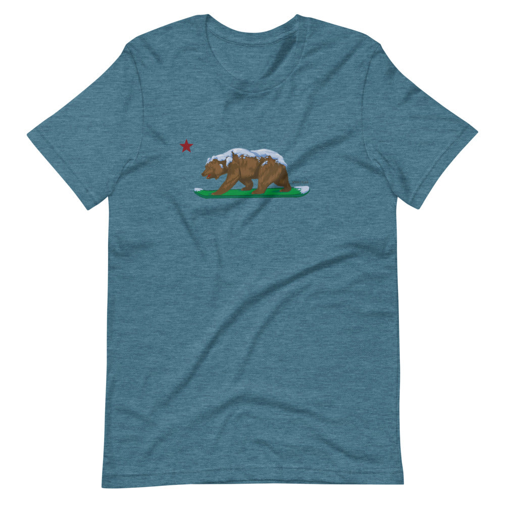 CA Grizzly with CA Flag Star Shirt - Sno Cal