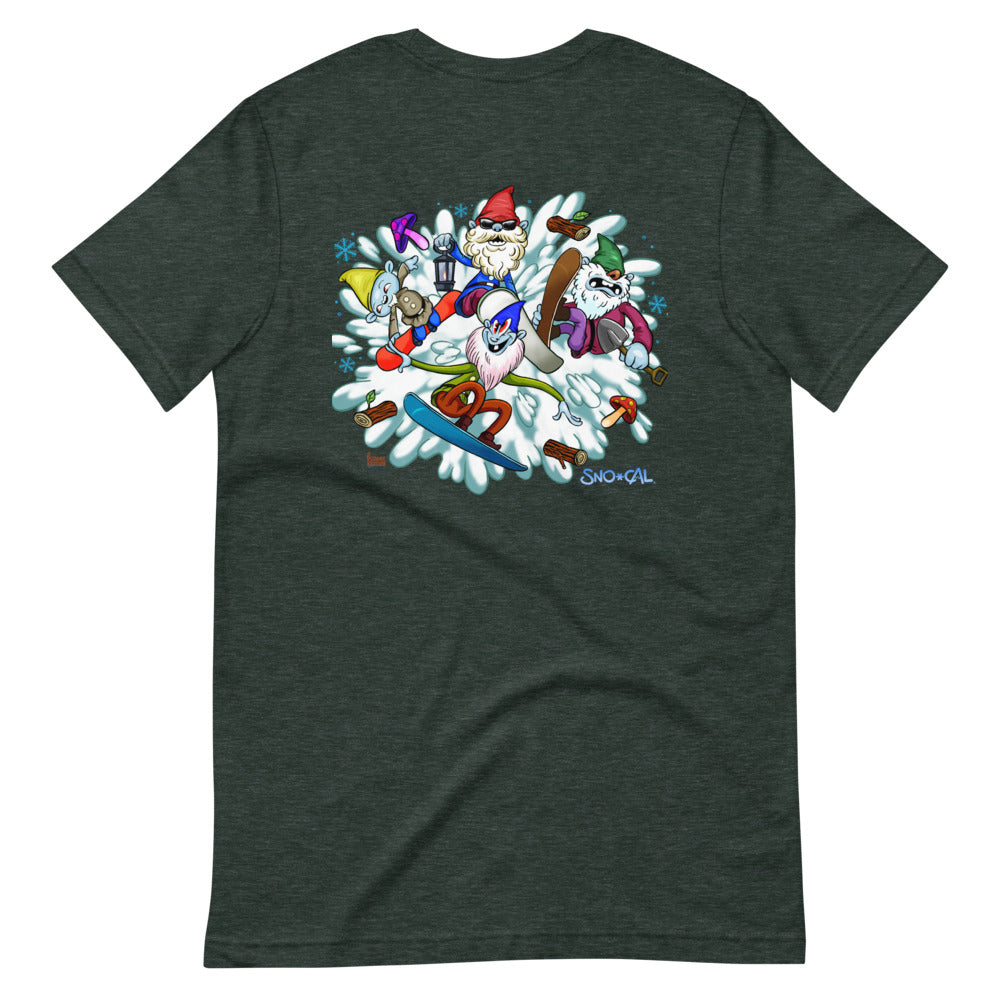 The Sgnomes shirt (nameplate front, design back)