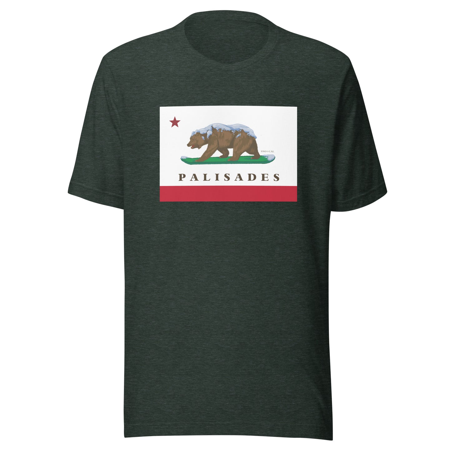 Palisades CA flag shirt