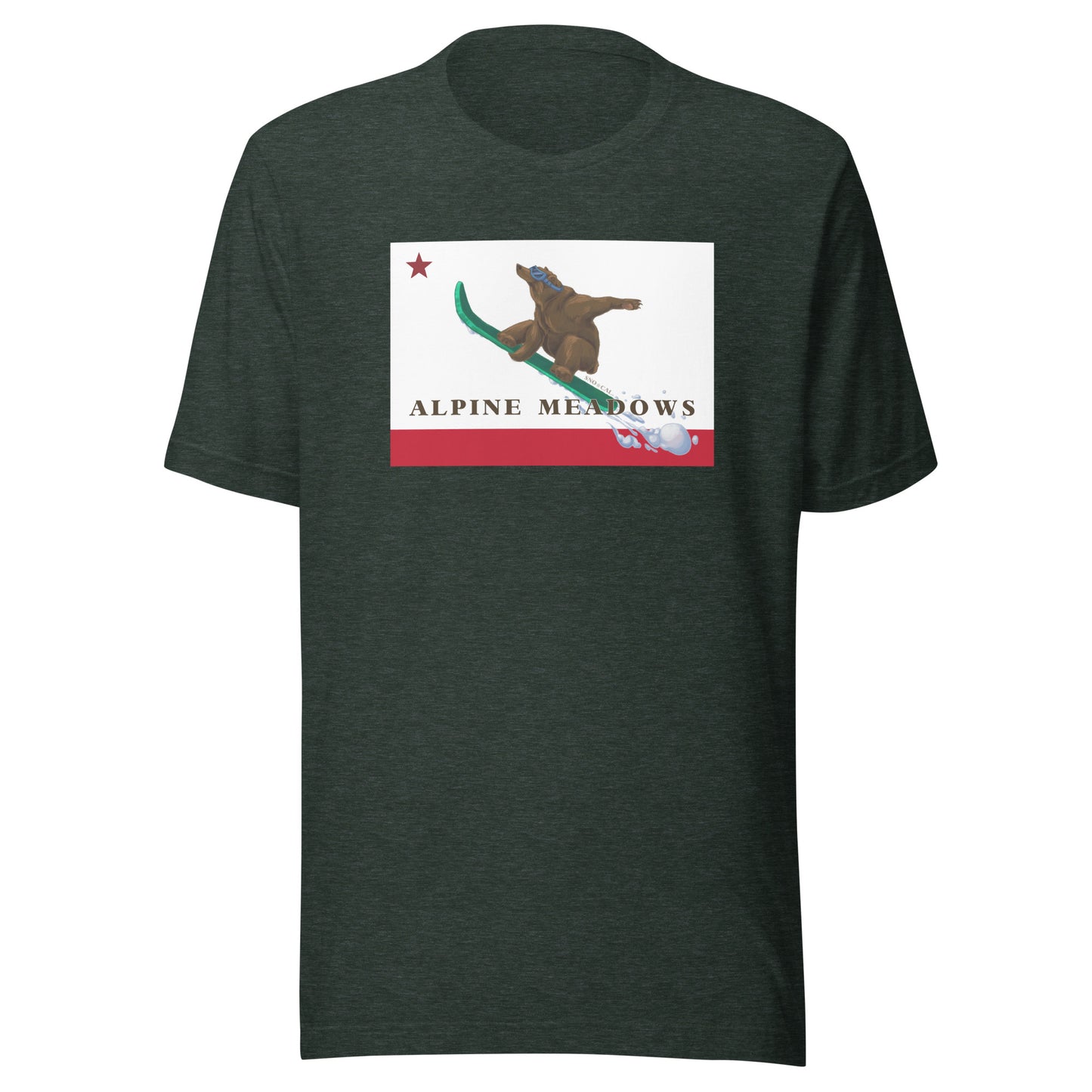 Green Alpine Meadows Snowboard Shirt