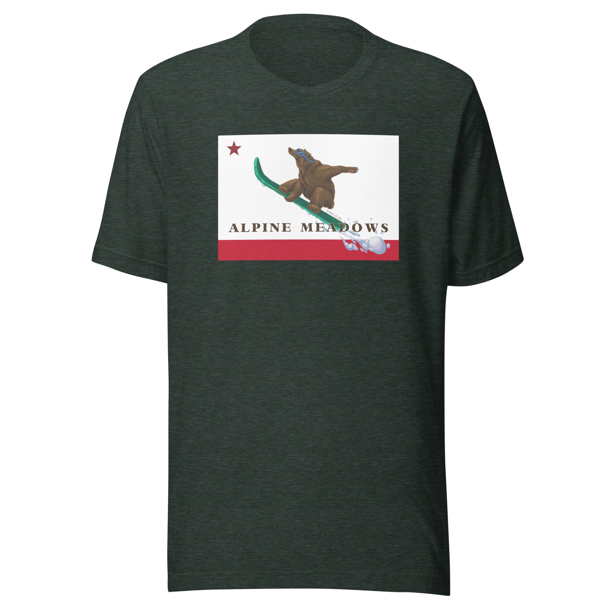 Green Alpine Meadows Snowboard Shirt