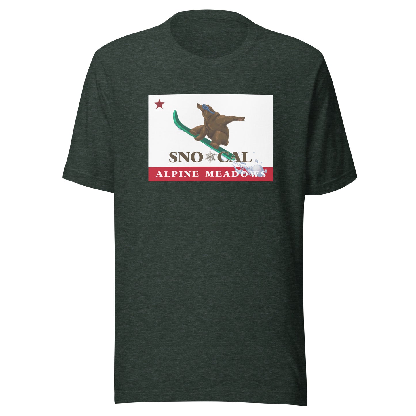 Alpine Meadows Shirt - Sno*Cal Flag Boarding Grizzly