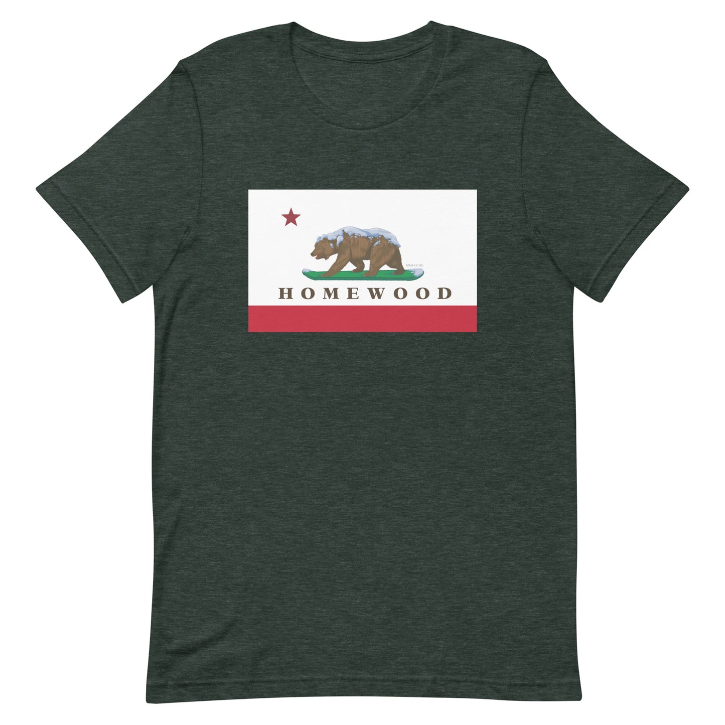 Homewood CA Flag t-shirt