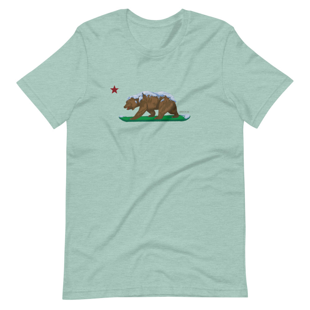 CA Grizzly with CA Flag Star Shirt - Sno Cal