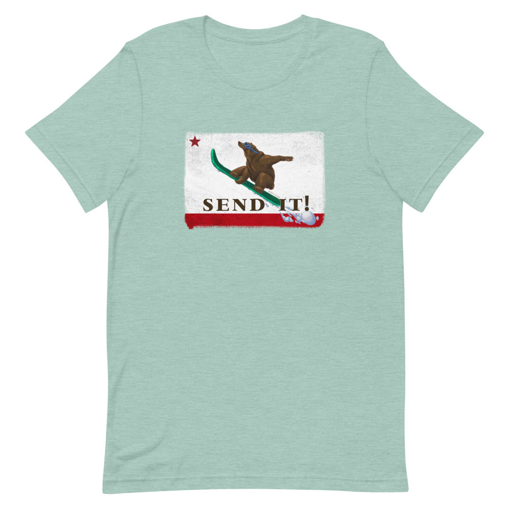 Send It CA Flag Shirt - Sno Cal