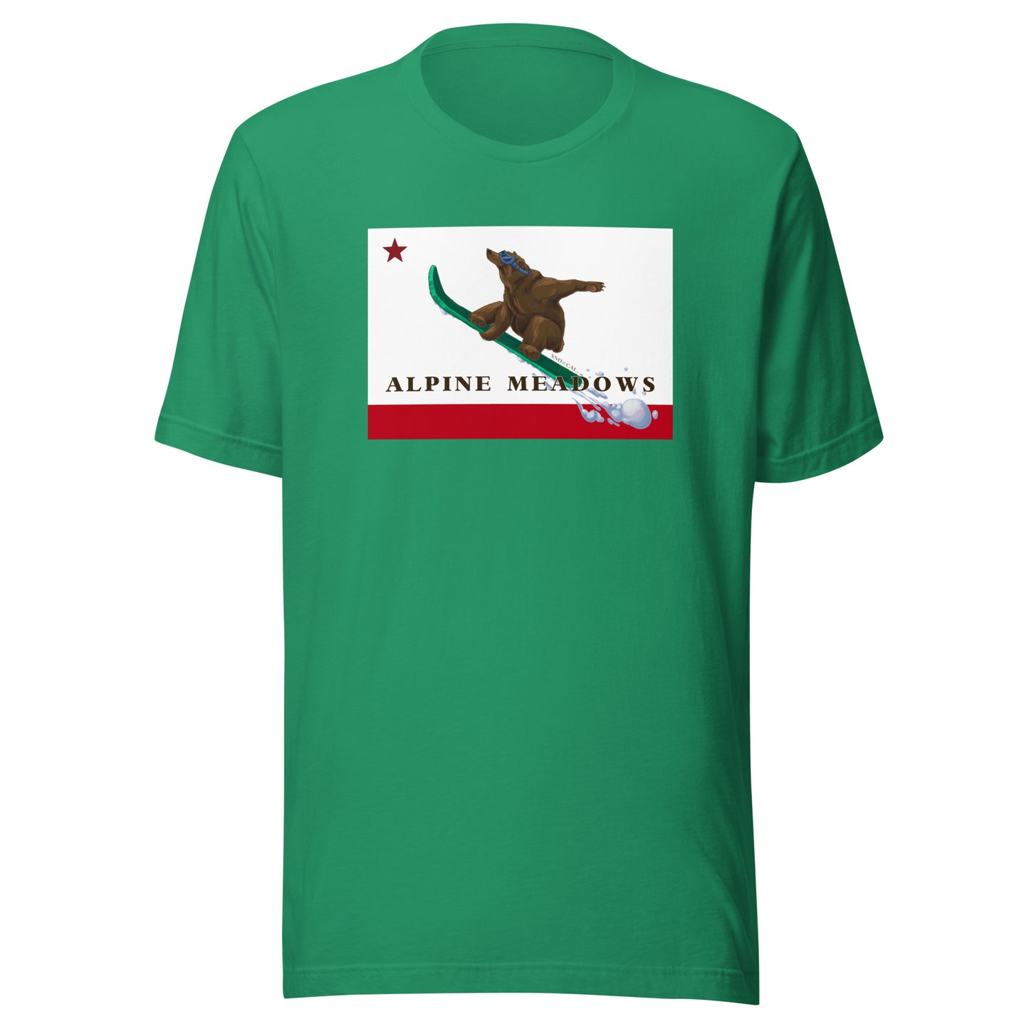 Green Alpine Meadows Snowboard Shirt