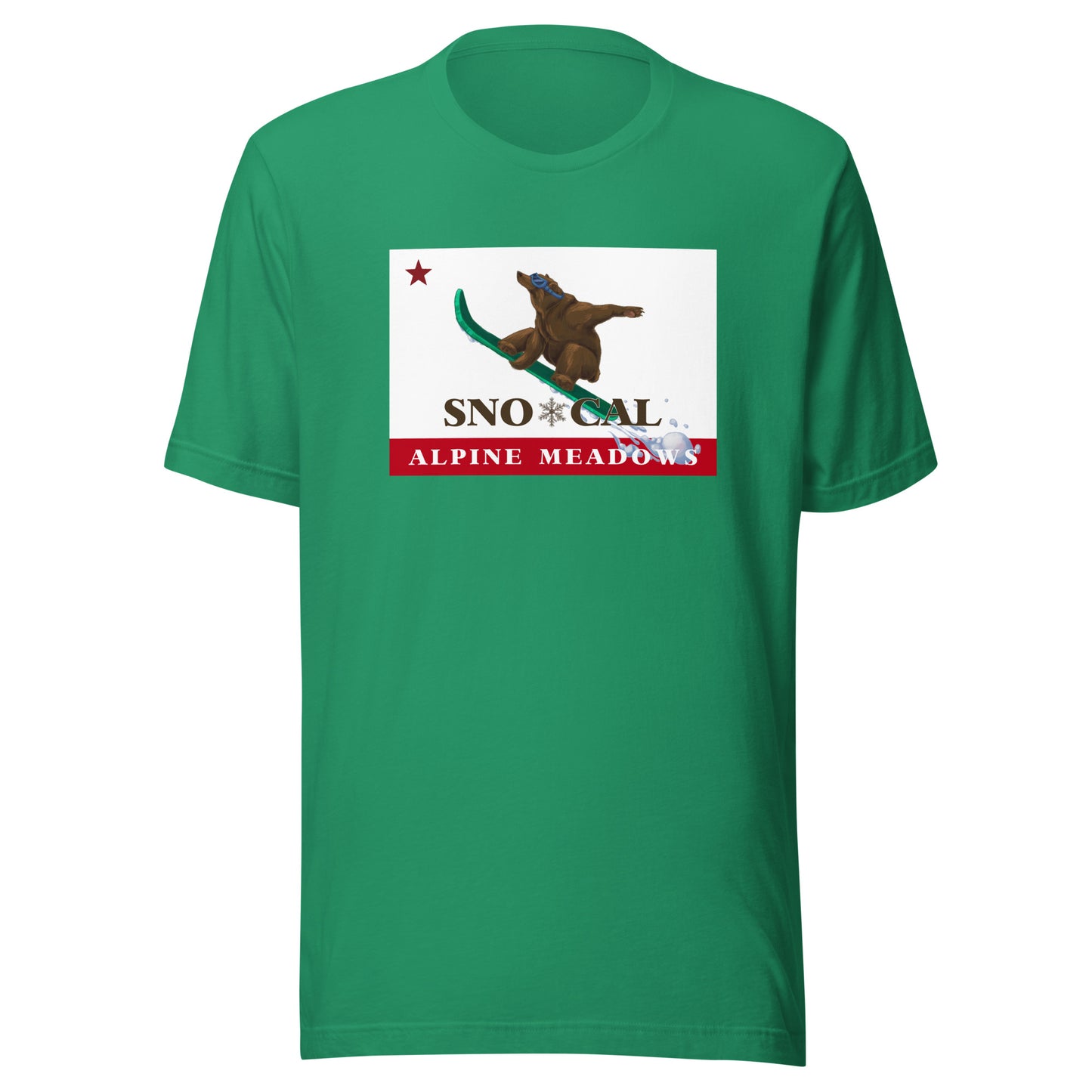 Alpine Meadows Shirt - Sno*Cal Flag Boarding Grizzly