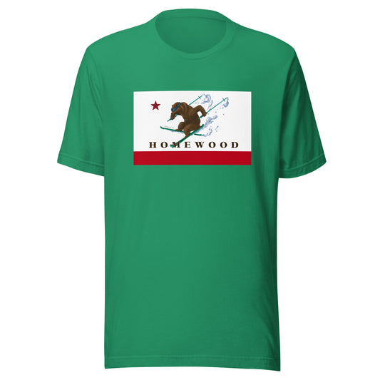 Homewood CA Flag Ski Shirt