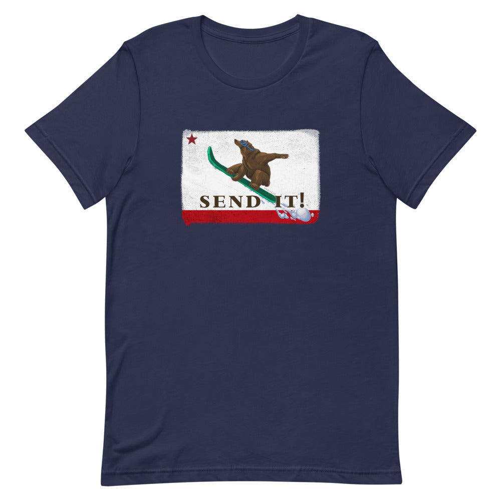 Send It CA Flag Shirt - Sno Cal