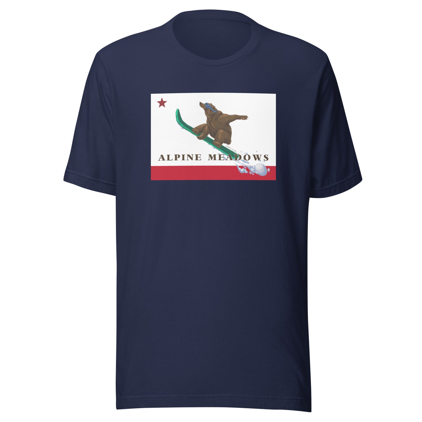 Blue Alpine Meadows Snowboard Shirt