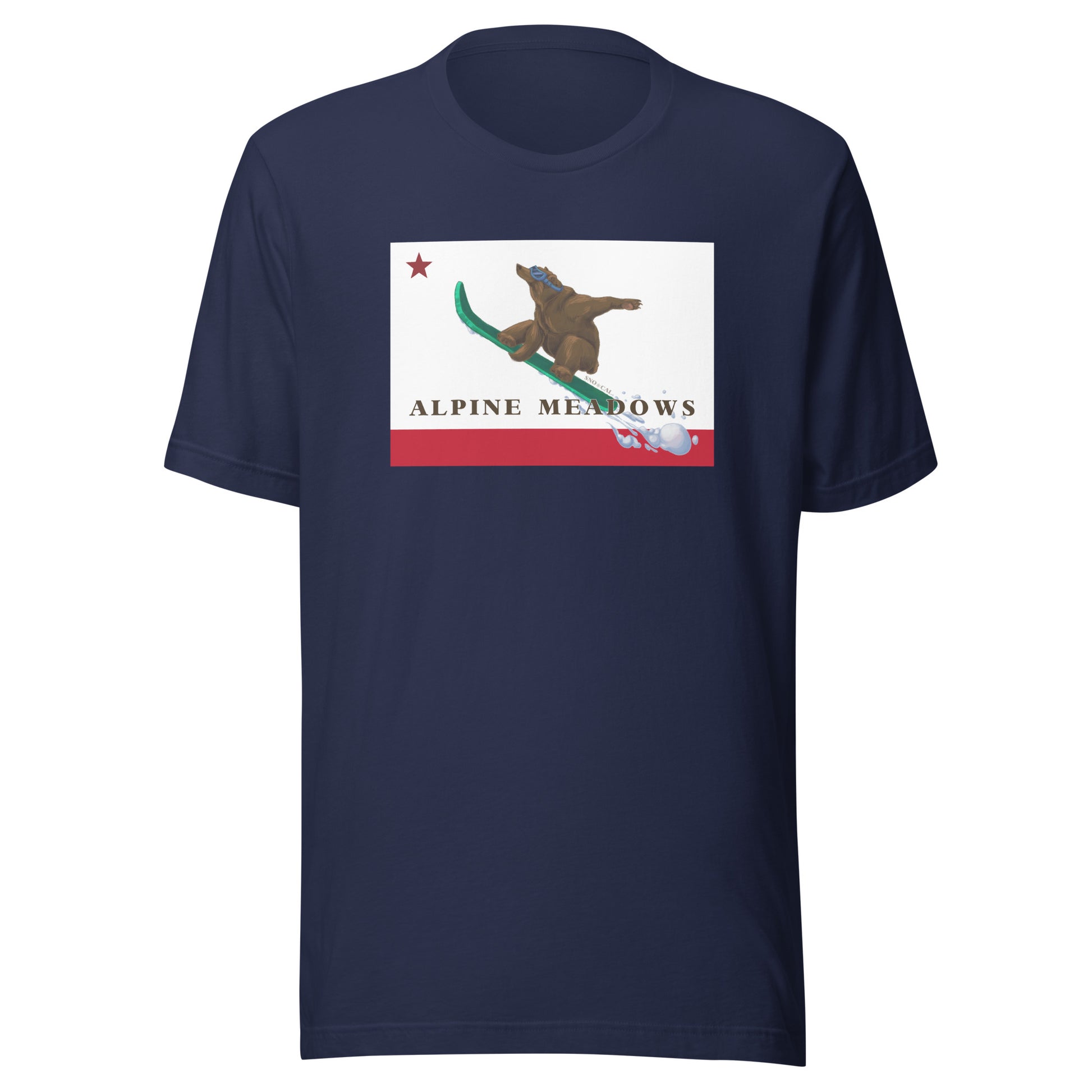 Blue Alpine Meadows Snowboard Shirt