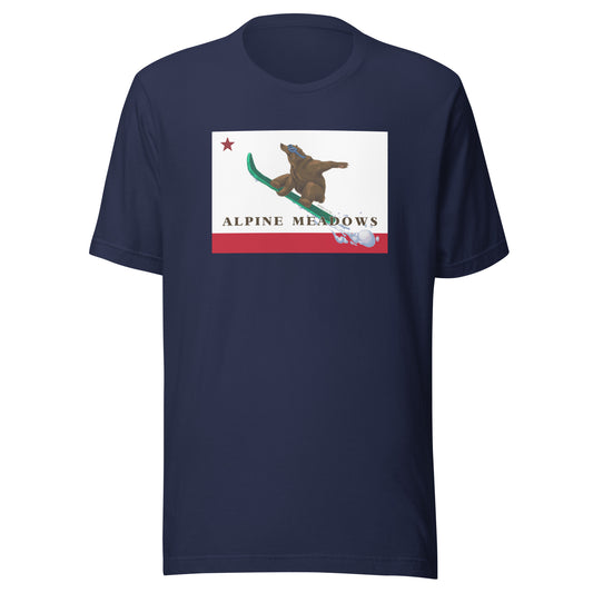 Blue Alpine Meadows Snowboard Shirt