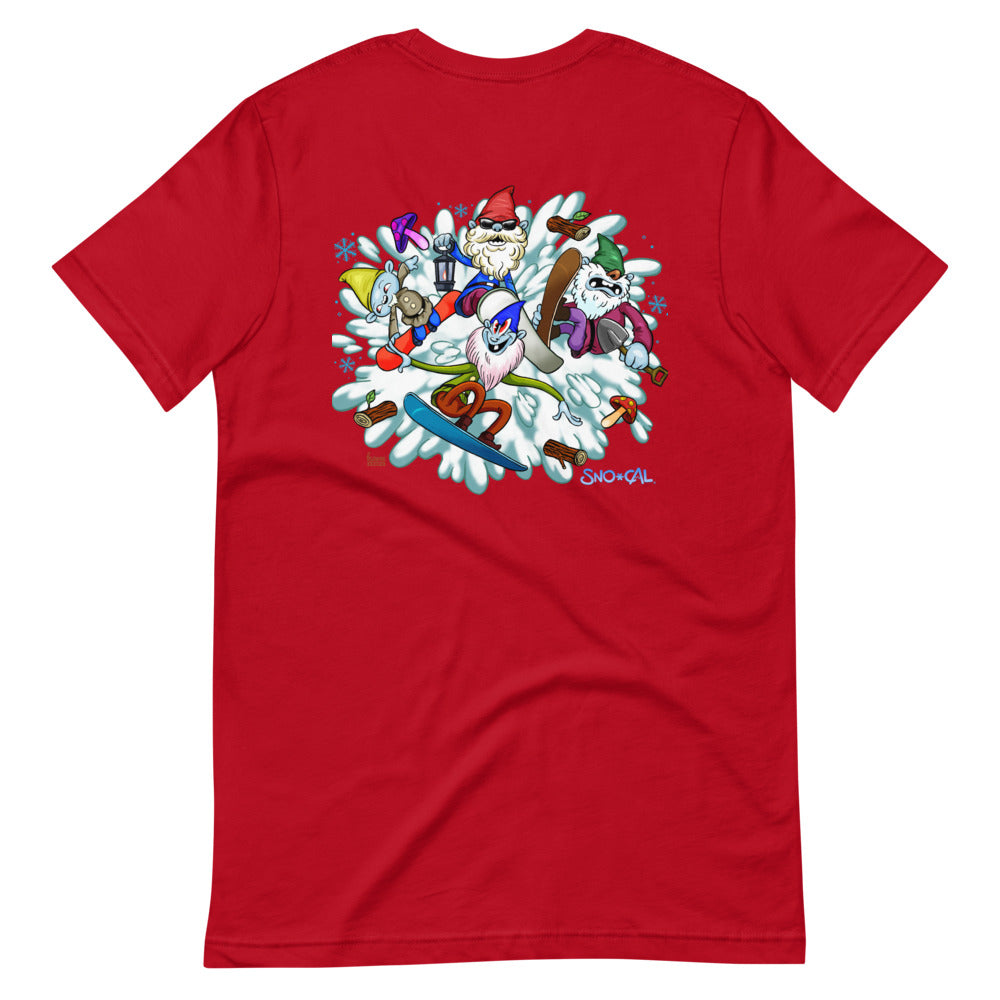 The Sgnomes shirt (nameplate front, design back)