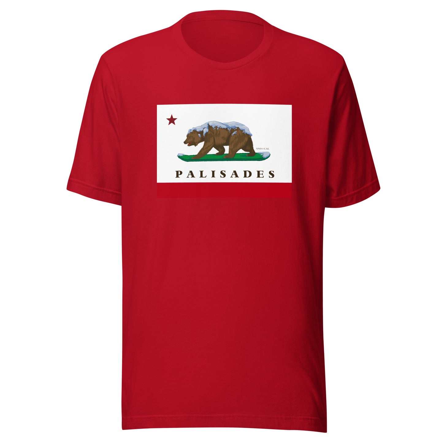 Palisades CA flag shirt