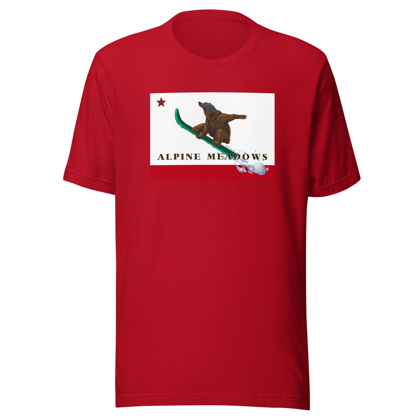 Red Alpine Meadows Snowboard Shirt