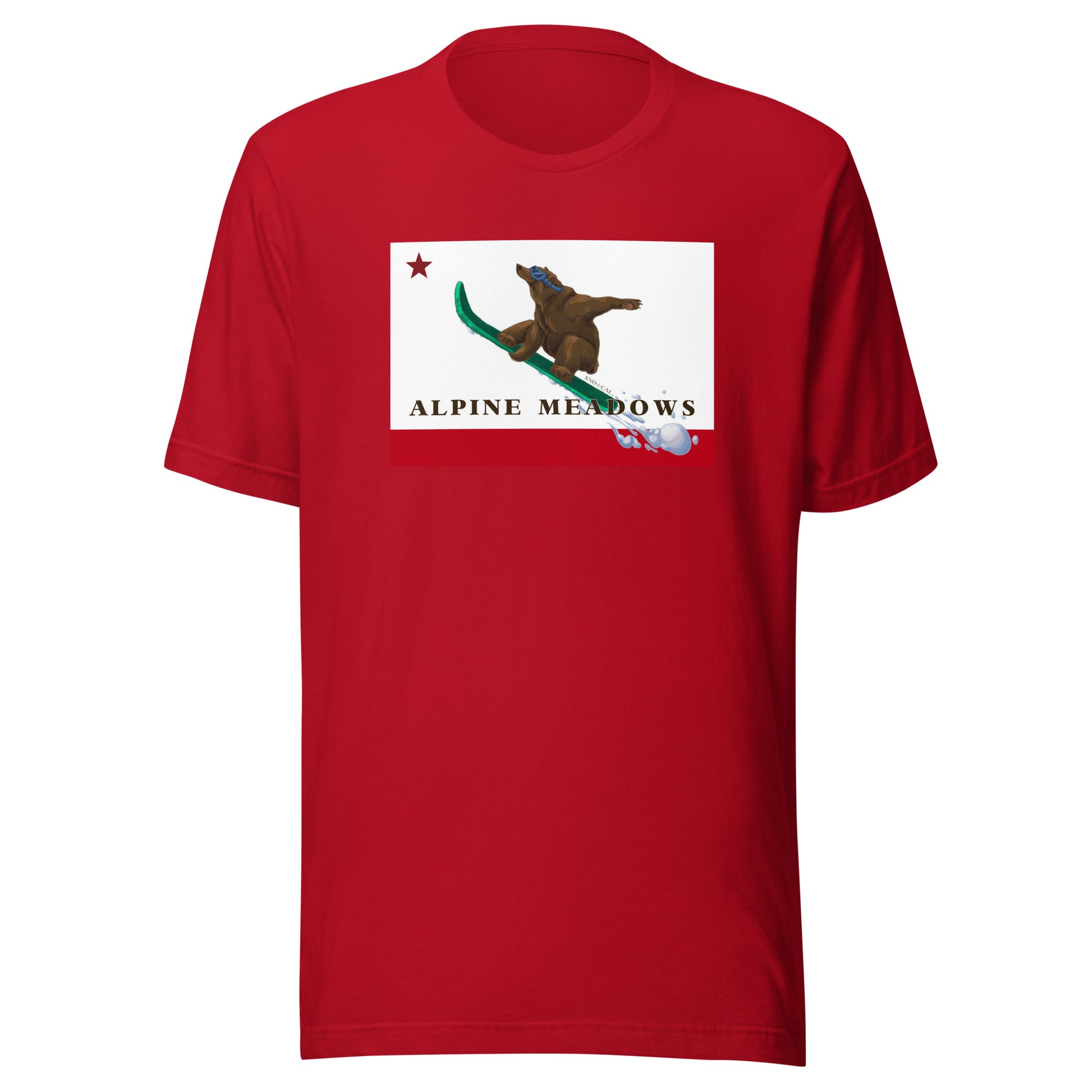 Red Alpine Meadows Snowboard Shirt