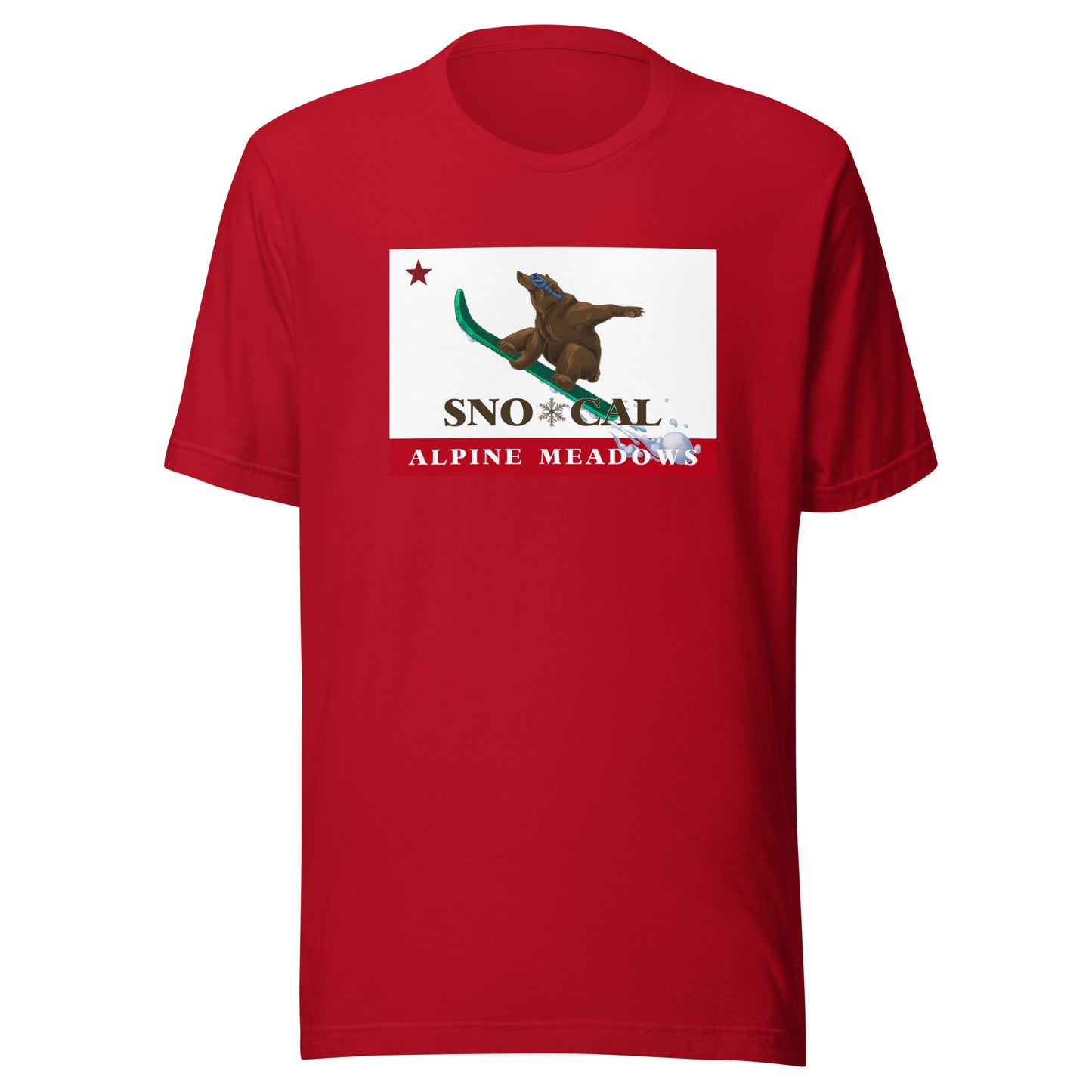 Alpine Meadows Shirt - Sno*Cal Flag Boarding Grizzly