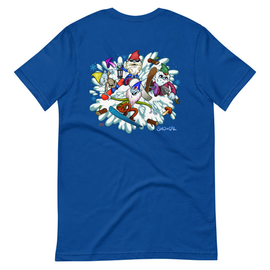 The Sgnomes shirt (nameplate front, design back)