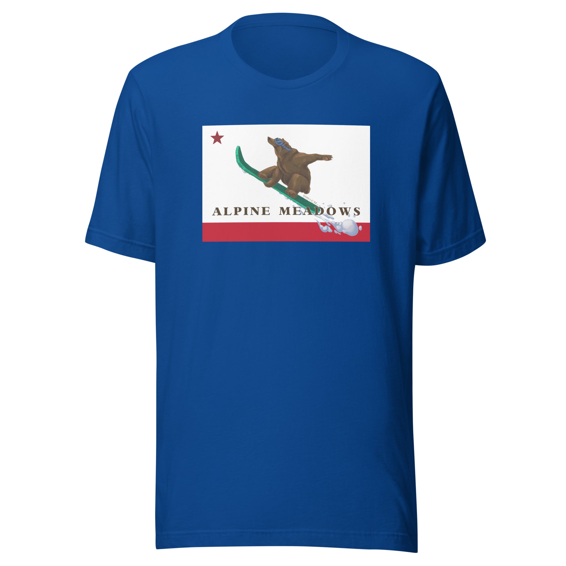 Royal Blue Alpine Meadows Snowboard Shirt