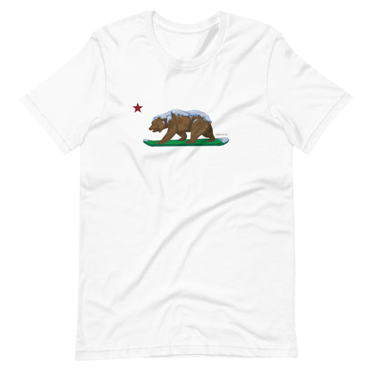 CA Grizzly with CA Flag Star Shirt - Sno Cal