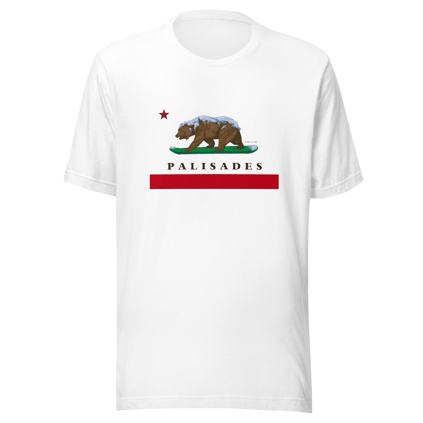 Palisades CA flag shirt
