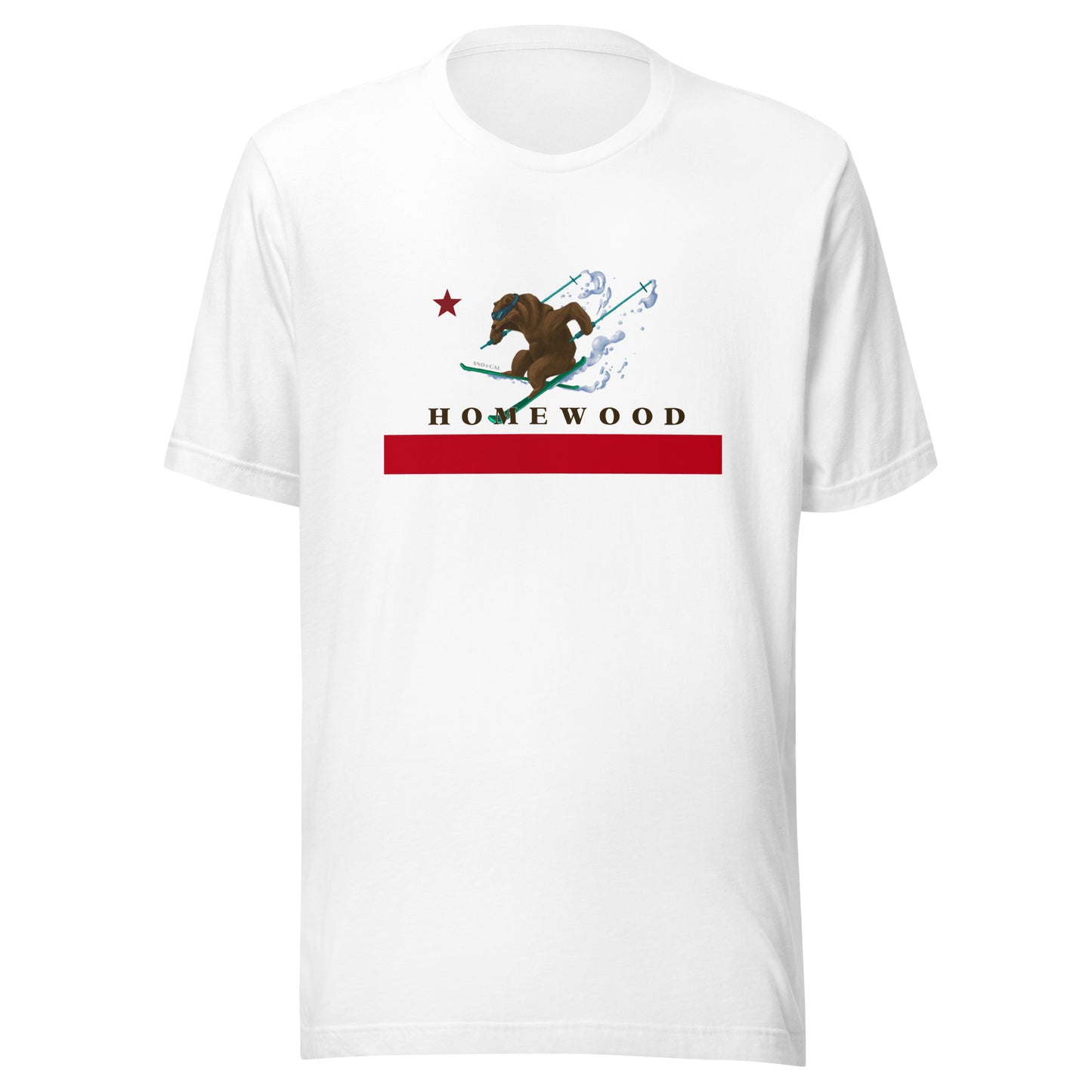 Homewood CA Flag Ski Shirt