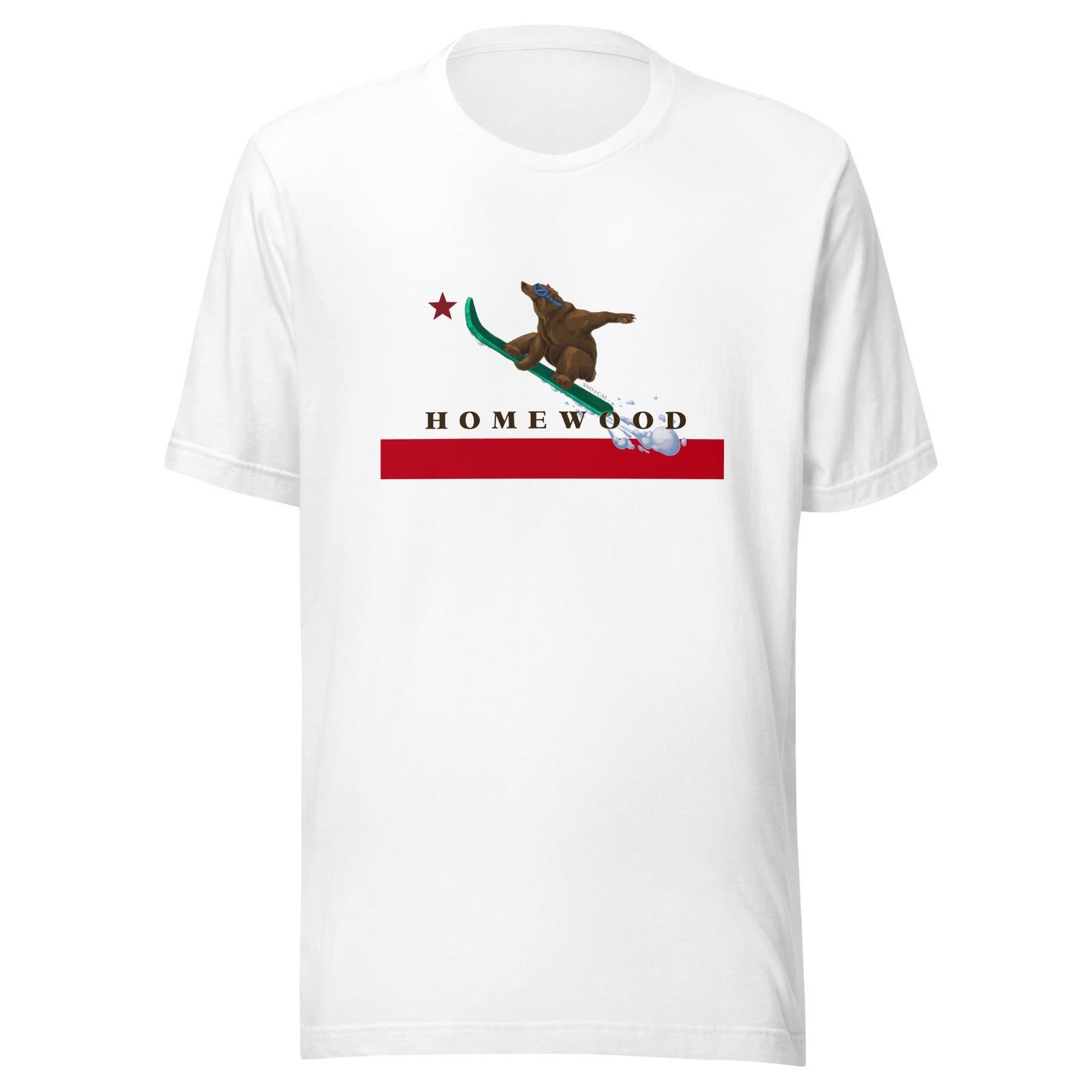 Homewood CA Flag Snowboard Shirt